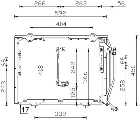 Конденсатор кондиционер behr MAHLE/KNECHT AC 244 001S