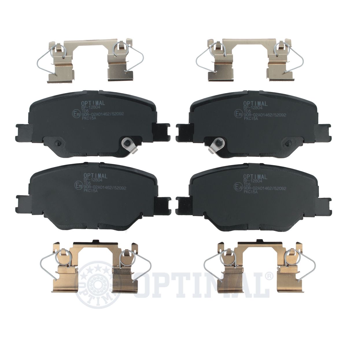 Комплект тормозных колодок дисковый тормоз OPTIMAL BP-12804