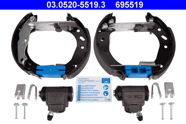 Комплект тормозных колодок original ate topkit ATE 03.0520-5519.3