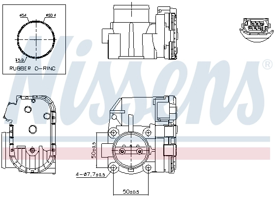 Корпус дроссельной заслонки first fit NISSENS 955075