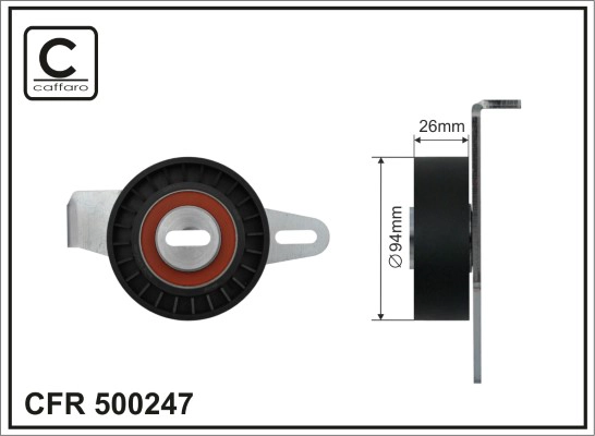 Натяжитель ремня клиновой зубча CAFFARO 500247