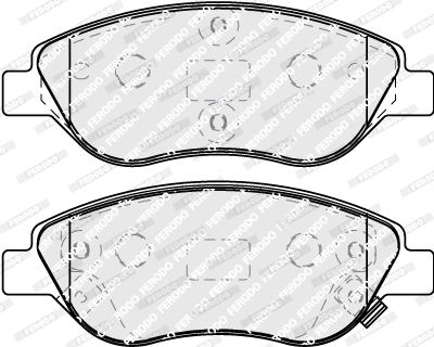 Комплект тормозных колодок дисковый тормоз premier eco friction FERODO FDB5138