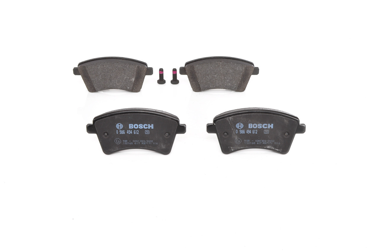 Комплект тормозных колодок дисковый тормоз BOSCH 0 986 494 612
