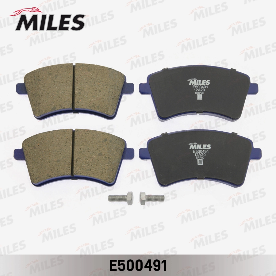 Комплект тормозных колодок дисковый тормоз MILES E500491