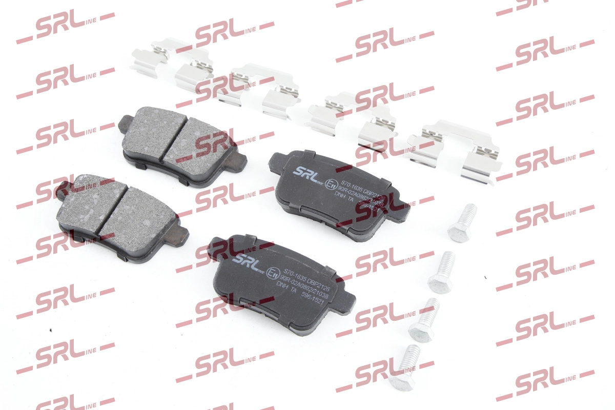 Комплект тормозных колодок дисковый тормоз SRLINE S70-1635