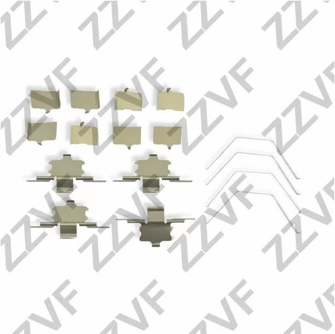 Комплектующие колодки дискового тормоза ZZVF ZVCER266