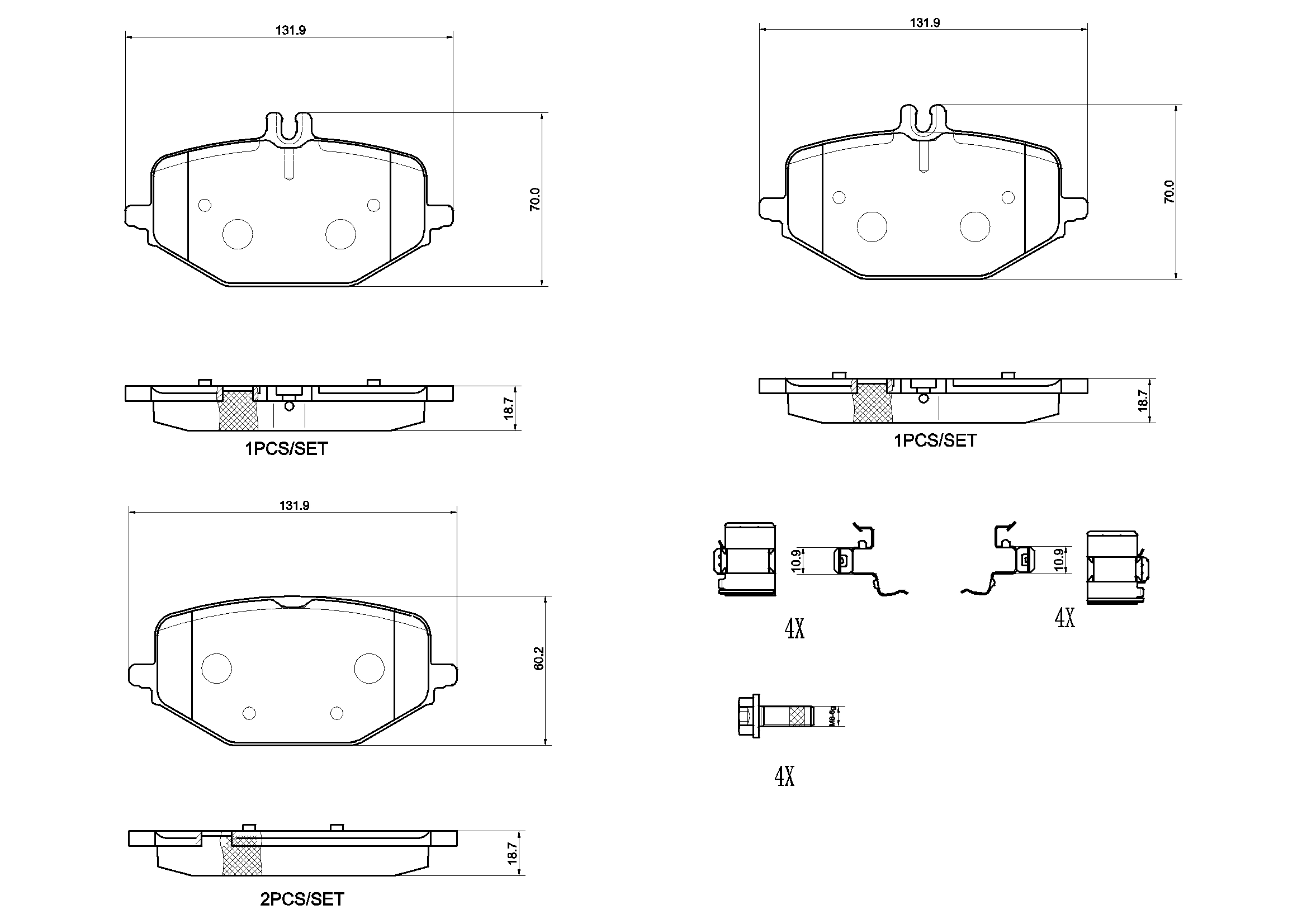 Комплект тормозных колодок дисковый тормоз prime line - ceramic BREMBO P50168N