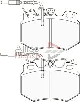 Комплект тормозных колодок дисковый тормоз anl braking ALLIED NIPPON ADB1191