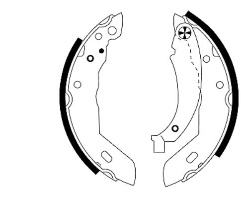 Комплект тормозных колодок MINTEX MFR217