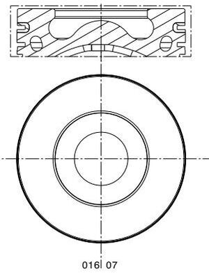 Поршень MAHLE/KNECHT 016 07 11
