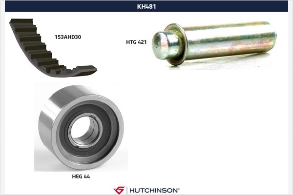 Комплект ремня грм HUTCHINSON KH 481