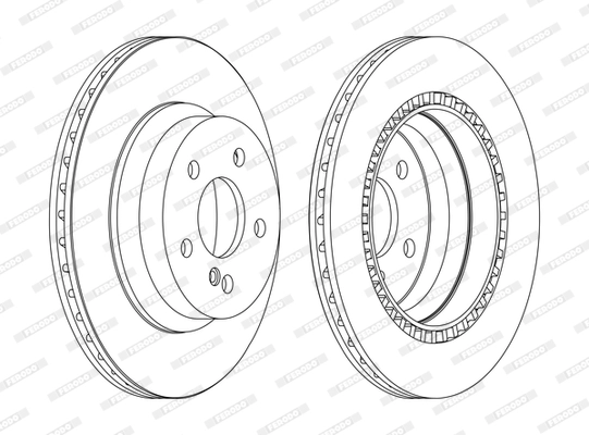 Тормозной диск premier FERODO DDF1672C