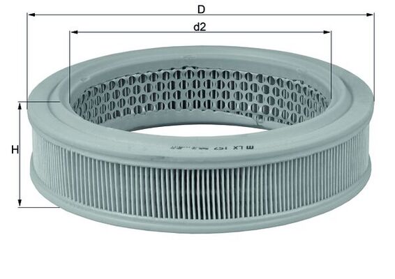 Воздушный фильтр MAHLE/KNECHT LX 157