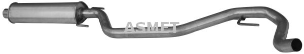 Предглушитель выхлопных газов ASMET 05.169