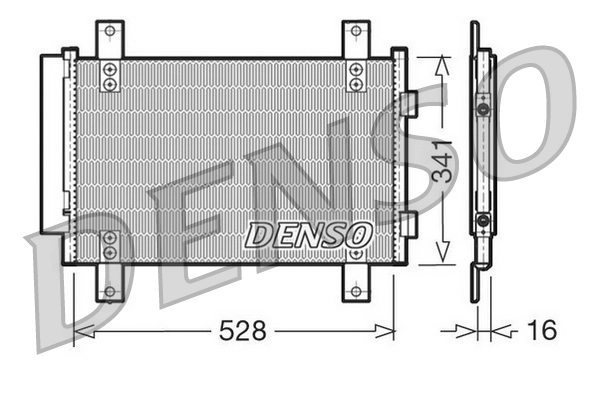 Конденсатор кондиционер DENSO DCN21007