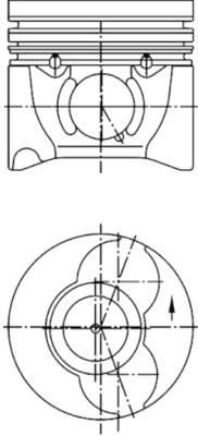 Поршень KOLBENSCHMIDT 40405600