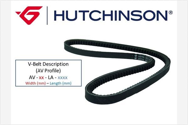 Клиновой ремень HUTCHINSON AV 10 La 1060