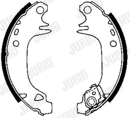 Комплект тормозных колодок JURID 361272J