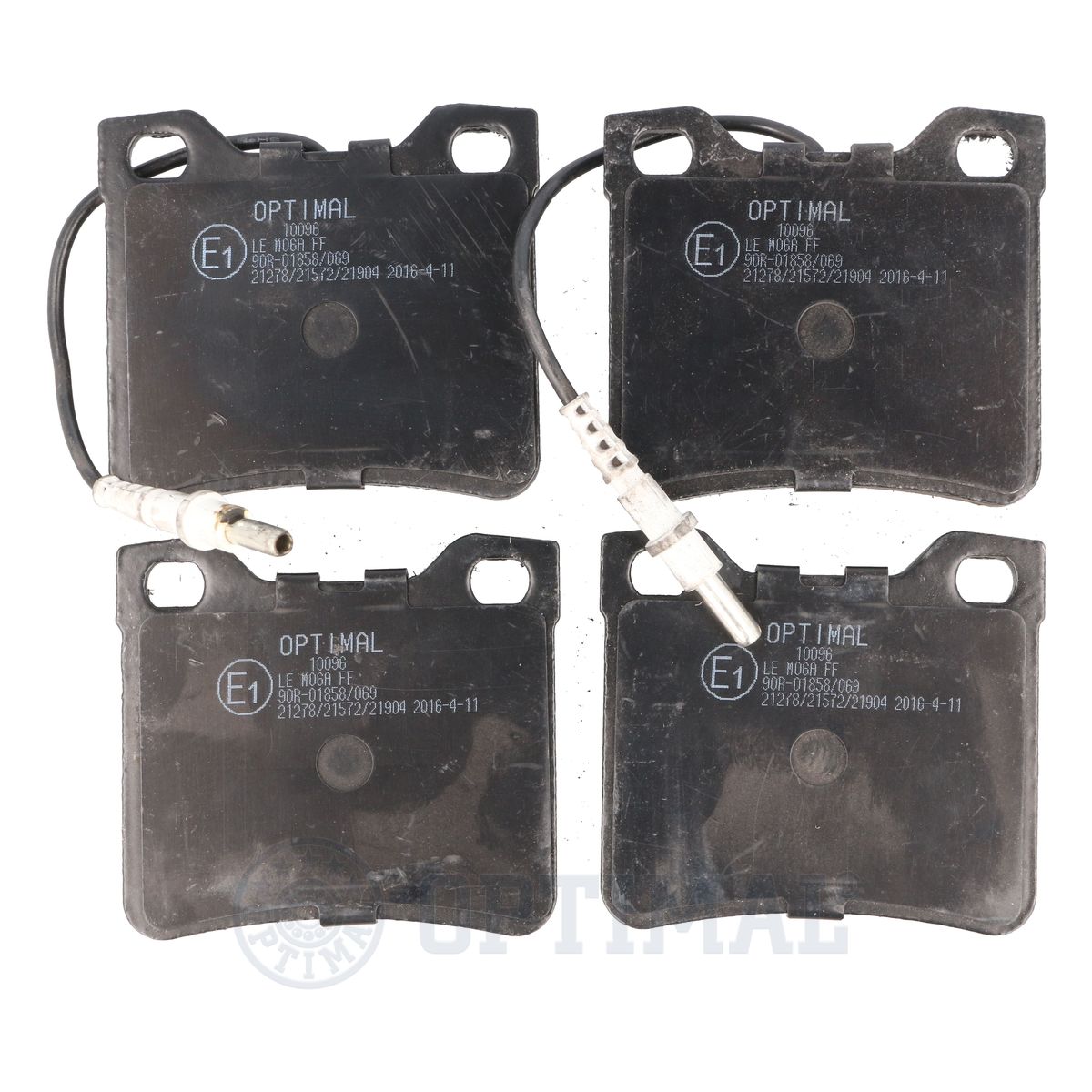 Комплект тормозных колодок дисковый тормоз OPTIMAL BP-10096