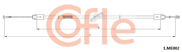 Тросик cтояночный тормоз COFLE 92.1.ME002