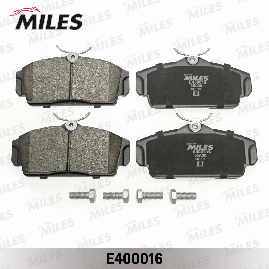 Комплект тормозных колодок дисковый тормоз MILES E400016