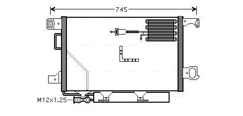 Конденсатор кондиционер AVA QUALITY COOLING MSA5361D