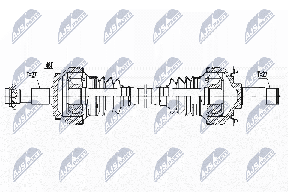Приводной вал NTY NPW-ME-136