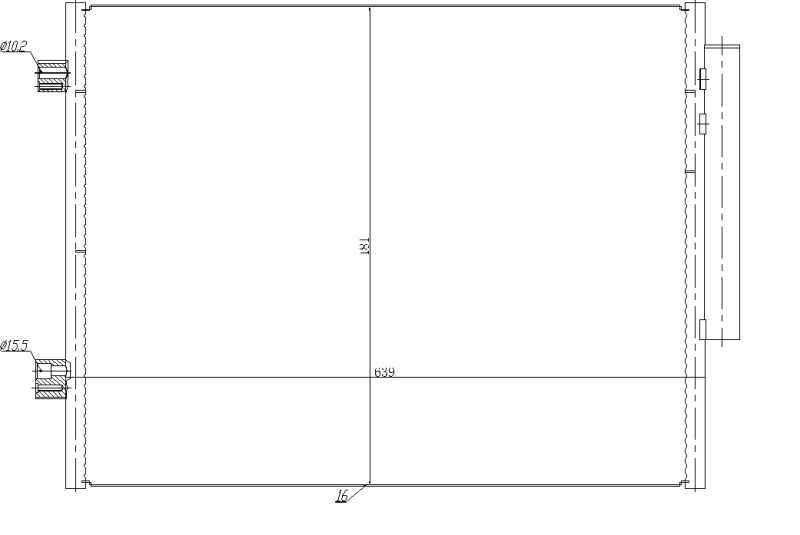 Конденсатор кондиционер easy fit NRF 350458