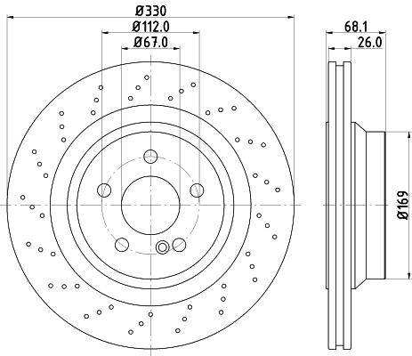 Тормозной диск pro hc HELLA/BEHR/PAGID 8DD 355 126-401