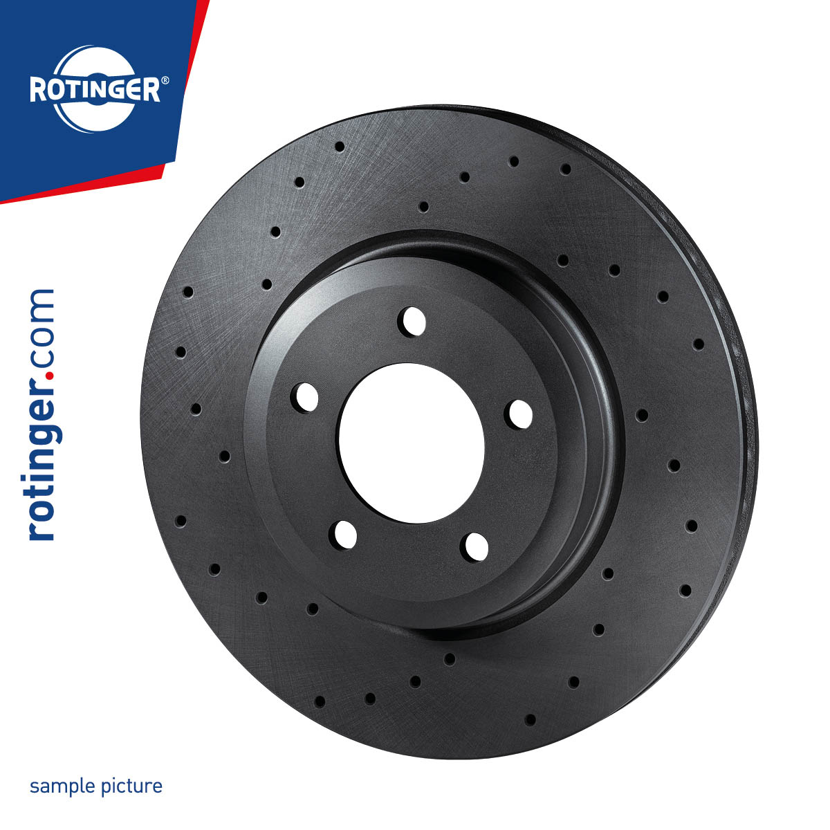 Тормозной диск graphite drilled ROTINGER RT 21539-GL T3