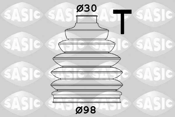 Комплект пыльника приводной вал SASIC 1906174