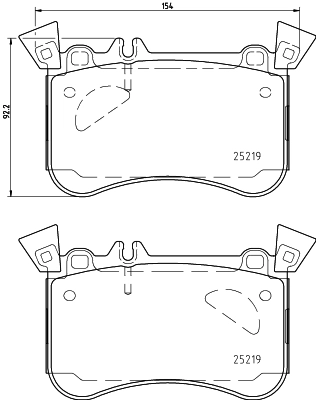 Комплект тормозных колодок дисковый тормоз HELLA/BEHR/PAGID 8DB 355 021-771