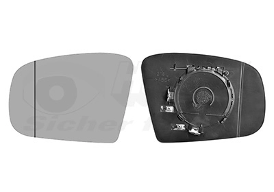 Зеркальное стекло наружное зеркало hagus VAN WEZEL 3086837