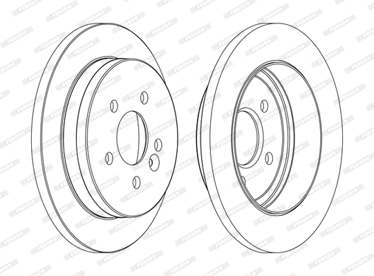 Тормозной диск premier FERODO DDF1037C