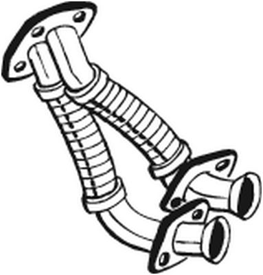 Труба выхлопного газа BOSAL 730-089