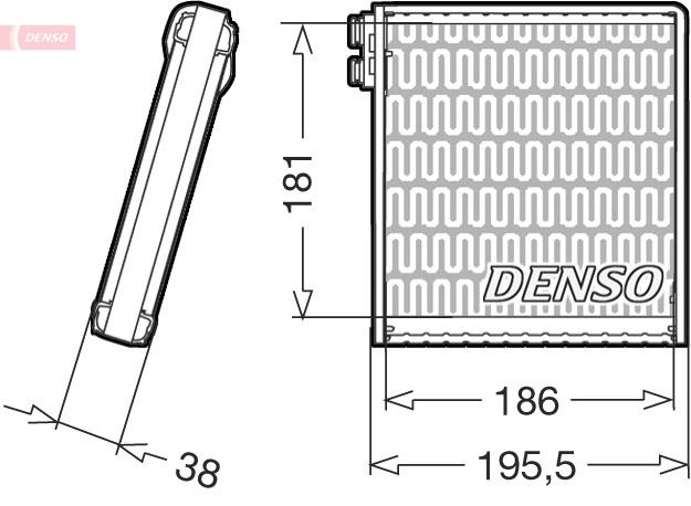 Испаритель кондиционер DENSO DEV09103