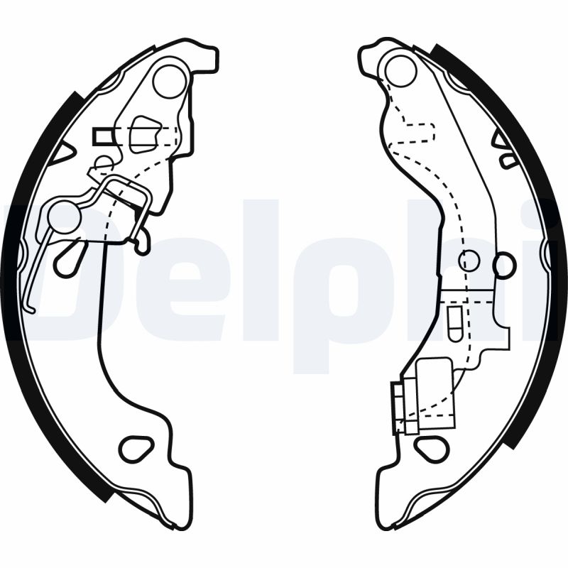 Комплект тормозных колодок DELPHI LS1858