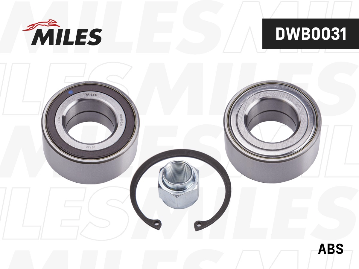 Комплект подшипника ступицы колеса MILES DWB0031