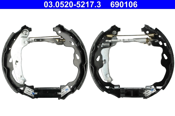 Комплект тормозных колодок original ate topkit ATE 03.0520-5217.3