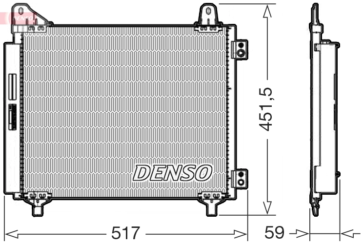 Конденсатор кондиционер DENSO DCN21035