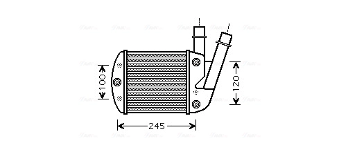 Интеркулер AVA QUALITY COOLING FT4340