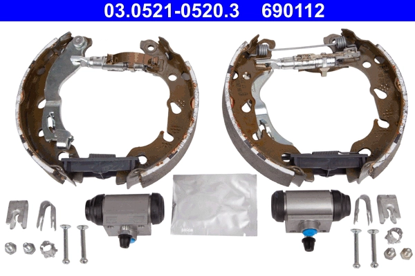 Комплект тормозных колодок original ate topkit ATE 03.0521-0520.3