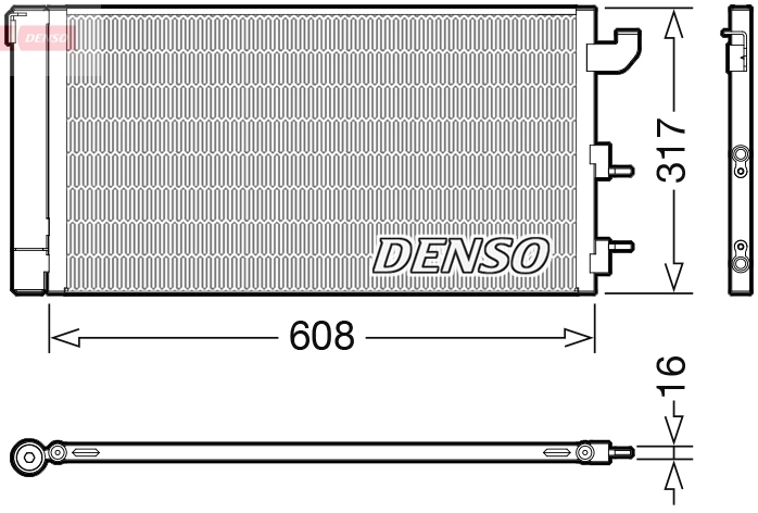 Конденсатор кондиционер DENSO DCN09144