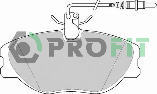 Комплект тормозных колодок дисковый тормоз PROFIT 5000-1000