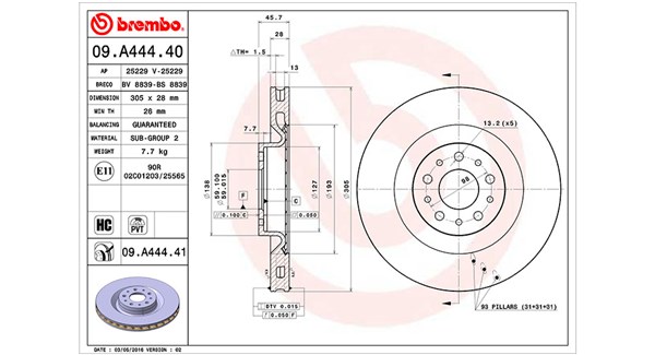 Тормозной диск MAGNETI MARELLI 360406106800