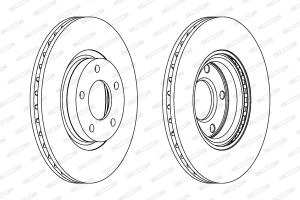 Тормозной диск premier high carbon FERODO DDF1312C