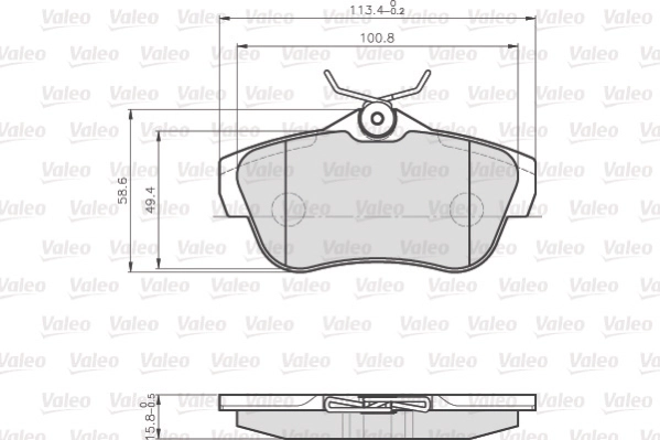 Комплект тормозных колодок дисковый тормоз optipack for lcv VALEO 872578