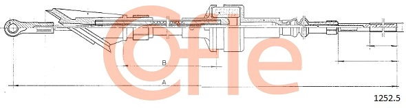 Трос управление сцеплением COFLE 92.1252.5
