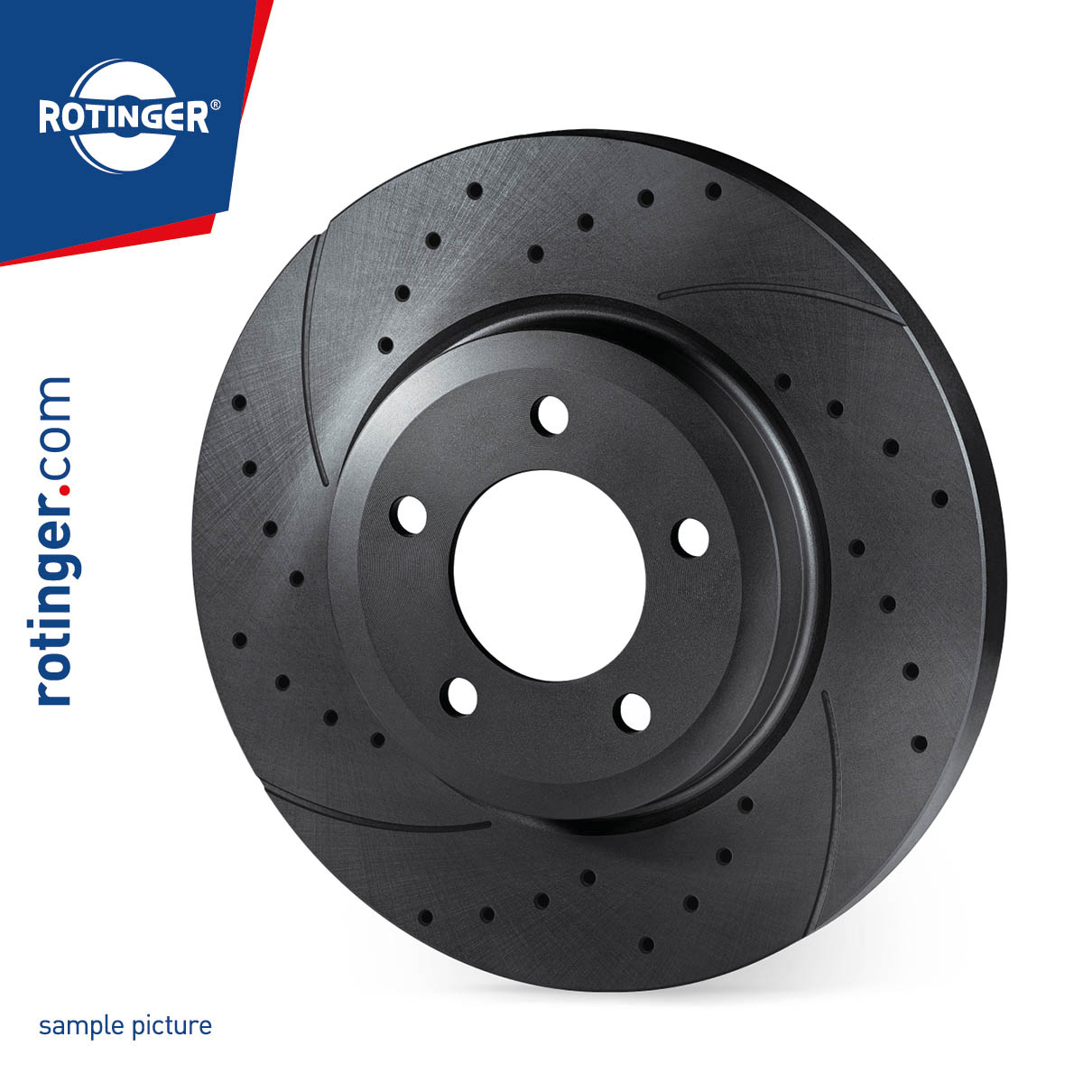 Тормозной диск graphite drilled slotted plus ROTINGER RT 12021-GL T5