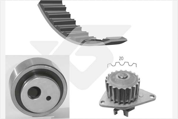 Водяной насос + комплект зубчатого ремня HUTCHINSON KH 13WP05